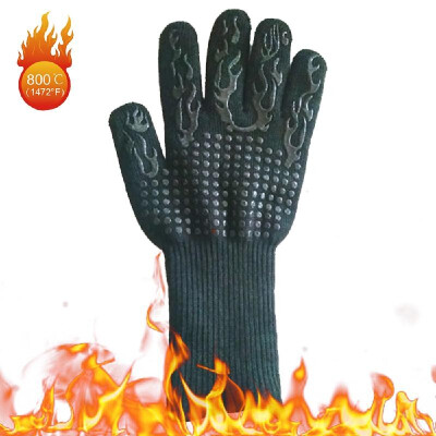 

BBQ Gloves Heat Resistant Grill Gloves Insulated Oven Mitts Non-Slip Gloves for Cooking Baking Smoker Fireplace