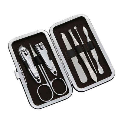 

7pcsset Nail Clippers Trimmer Kit Professional Carbon Steel Manicure Nail Care Tools Grooming Set