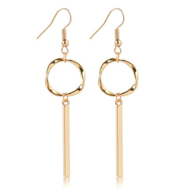 

Women Gold Hallow Heart An Star Drop Earrings Fashion Gift For Lover Beach Earrings Female Women Handmade Wedding Jewelry