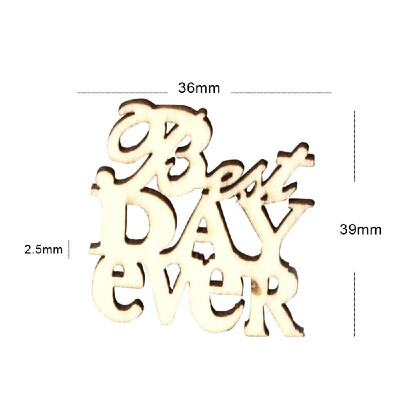 

15pcsset Vintage Rustic Style DAD Wooden Table Stand Sign Ornaments DIY Wedding Party Decoration Board