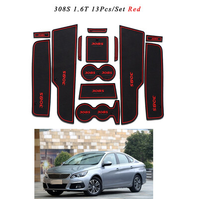 

13pcsset Gate Slot Pad Automotive Interior Non-Slip Mats Replacement For Peugeot 308S 16T