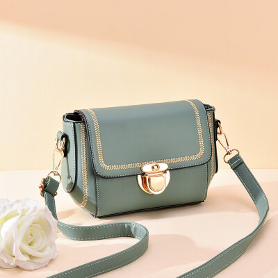 

Korean version of candy color small square bag sewing thread temperament female bag 2019 new shoulder diagonal package