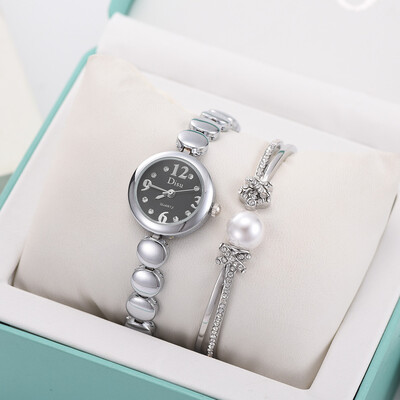 

RM Light Luxury Girl Temperament Watch Bracelet Set Chain Watch Birthday Gift