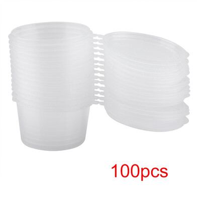 

Greensen 100m l4oz Clear Plastic Cups Takeaway Sauce Seasoning Box Sauce Cup Takeaway Sauce CupSauce Cup