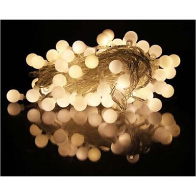 

New 10m 100 Matte Ball Warm White LED String Wedding Party Fairy Christmas Light