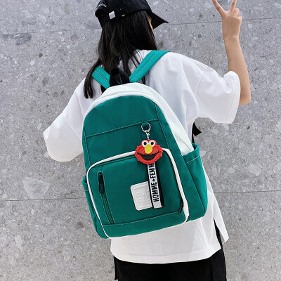 

Bag ins wind Korean version of high school shoulder bag handbag 2019 new large capacity canvas bag fashion trend backpack