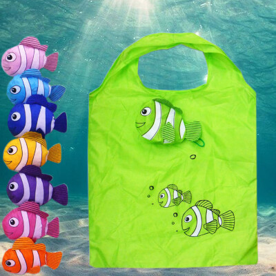 

Tropical Fish Foldable Eco Reusable Shopping Bags Reusable Tote Pouch Recycle Storage Handbags