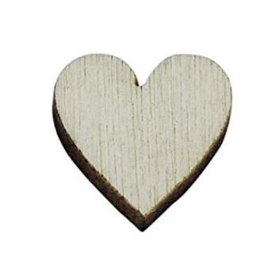 

100PCS Size Random 6mm8mm10mm12mm Handmade Heart Shape DIY Wood Chip Artwork Accessories