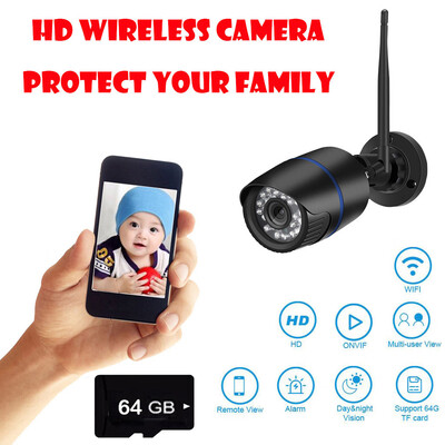 

〖Follure〗HD1080P Security Home Wireless WIFI Outdoor IR Night Vision Camera 64G TF Card