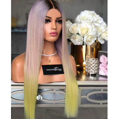 

Gobestart Womens Fashion Wig Multicolor Synthetic Hair Long Wigs Wave Curly Wig