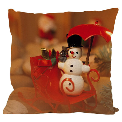 

Tailored New Christmas Cotton Linen Pillow Case Sofa Cushion Cover Home Decor A