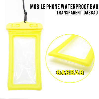 

PVC Float Airbag Waterproof Swimming Bag Mobile Phone Cover Dry Pouch Universal Diving Drifting Bags Orange