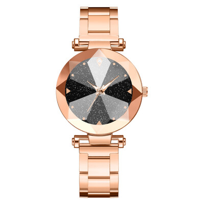 

Net red diamonds starry quartz watch female steel strap strap student bracelet