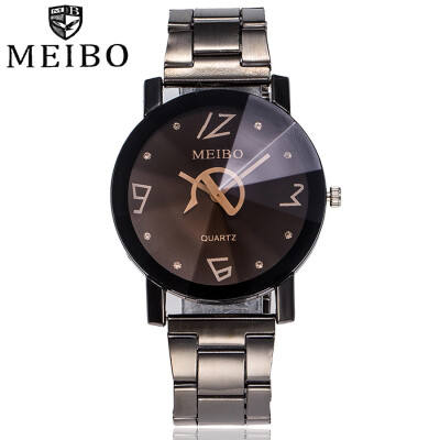

MEIBO Hot New Fashion Watches Women Watch Stainless Steel Quartz Wristwatch Female Male Clocks Relogio Feminino Dropshipping 533