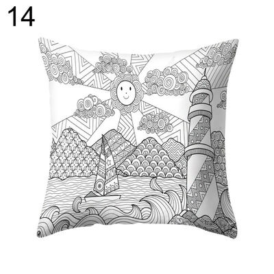 

Flower Leaf Tree Pineapple Love Pillow Case Cushion Cover Sofa Bed Car Decor