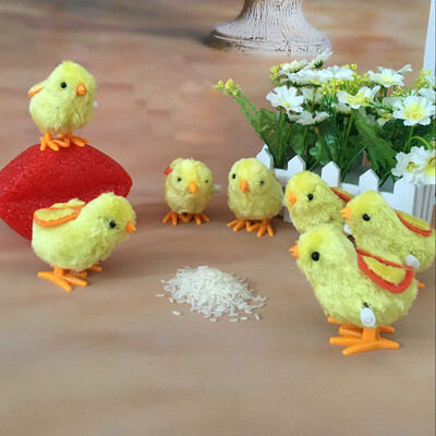 

〖Follure〗Kids Clockwork Wind Up Hopping Toy Chick Christmas Stocking Filler Animal Toys