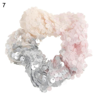 

Fashion Reversible Sequins Elastic Girls Women Hair Tie Rope Party Head Decor