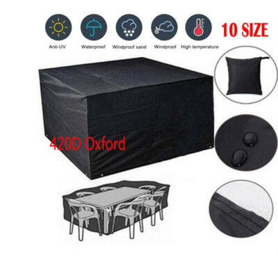 

10Size Garden Patio Furniture Cover Waterproof Rectangle Outdoor Table Cover New