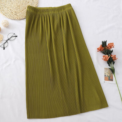 

Autumn Winter Skirt Women Stretchable Split Skirt Midi A-line Skirts Lady Sexy Korean Style Female Skirts