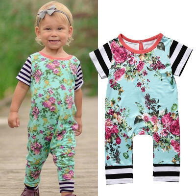 

Floral Newborn Baby Boys Girls Clothes Bodysuit Romper Jumpsuit Playsuit Outfits