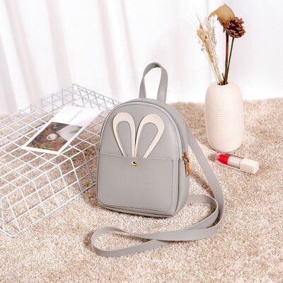 

Tailored Fashion Women Girl Pure Color Leather Student School Bag Backpack Shoulder Bag