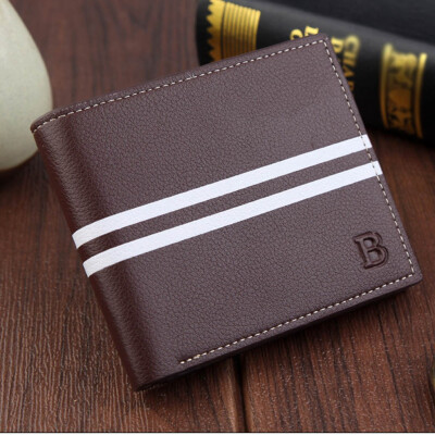 

Tailored Fashion Short Bifold Men Wallet Casual Soild Men Coin Pocket Purses Wallets