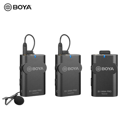 

BOYA BY-WM4 Pro K2 Portable 24G Wireless Microphone SystemDual Transmitters One Receiver with Hard Case for DSLR Camera Camco
