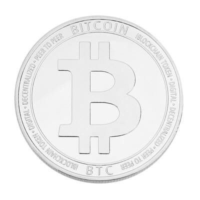 

Zinc Alloy Plated Non-currency Bitcoin Commemorative Coin Art Collection