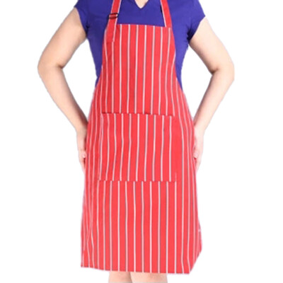 

Kitchen Accessories Cooking Plaid Stripe Half Polyester 1 Pockets Apron