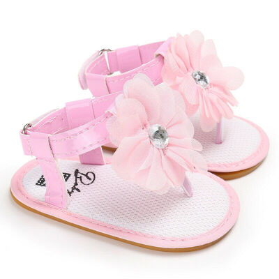 

Fashion Infant Baby Girl Soft Sole Sandals Toddler Summer Shoes Flower Sandal