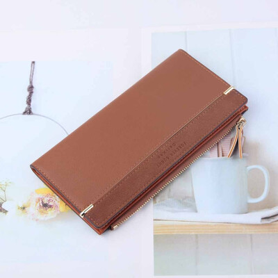 

Tailored Women Long Wallet Fashion Zipper Bag Multicolor Wallet Splicing Wild Coin Purse