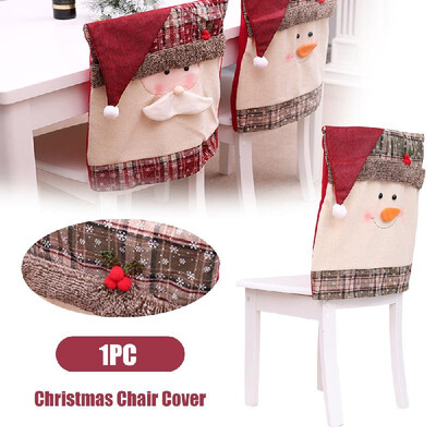 

Christmas Chair Cover Protective Covers for Chairs Christmas Party Seat Cover