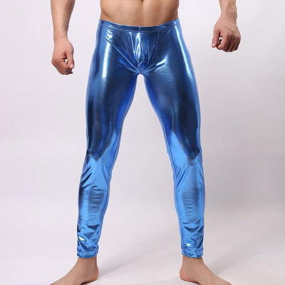 

Gobestart Mens New Fashion Color Leather Trousers Sexy Trousers