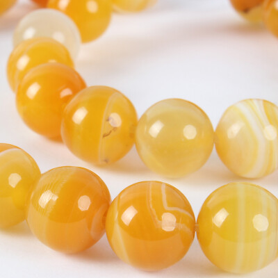 

Natural Gemstone Agate Round Bead Strands Dyed DarkOrange 10mm Hole 1mm about 38pcsstrand 1496