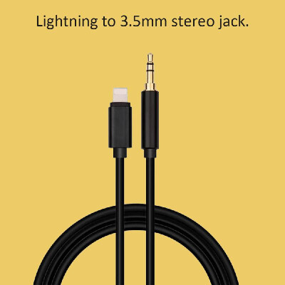 

Audio Cable Lightning to 35mm Jack Cable Aux Car Music Player Adapter Audio Transfer Cable for iPhone 8 iPad Computer MP3