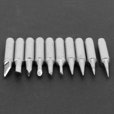 

Greensen 10pcs Replacement Constant Temperature Soldering Iron Tip Head 900M Lead-free Solder Tips