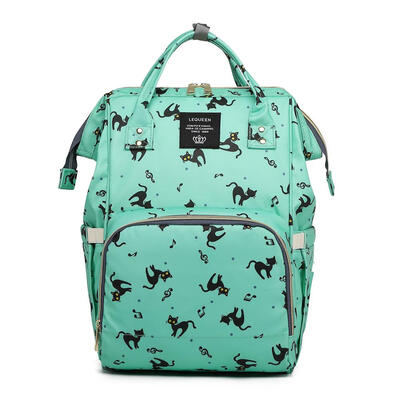 

Cartoon Print Travel Mommy Diaper Bags Large Capacity Backpack Nursing Bag