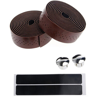 

Outdoor Handlebar Cover 1 Pair Faux Leather Mountain Bicycle Bike Part Bar Grips