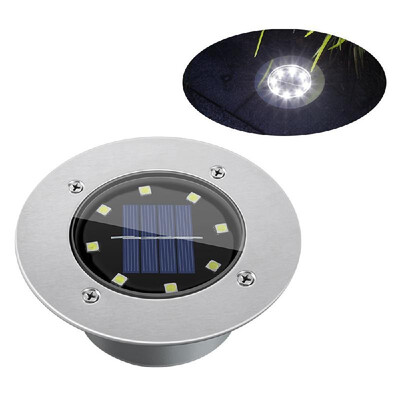 

8LEDs Solar Buried Lamp Aluminum Casting Lawn Lamps Garden Light