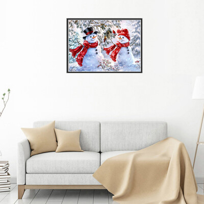 

Siaonvr 5D Diamond Painting Christmas Snowman Embroidery DIY Cross Stitch Home Decor