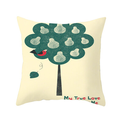 

Tailored Merry Christmas Soft Peach skin Throw Pillow Pillow Cover 45x45cm Home Decor