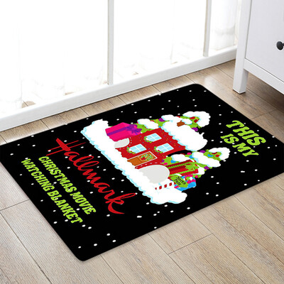 

Tailored Christmas Carpet Kitchen Doorway Bathroom Floor Carpet Floor Mat Print 50x80cm