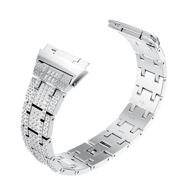 

〖Follure〗Luxury Alloy Crystal Watch Band Wrist strap For Fitbit Ionic BK