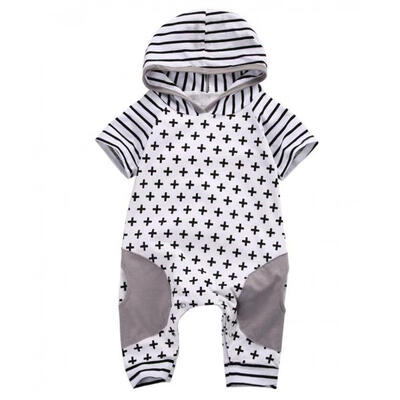 

Baby Girls Boy Hooded Romper Cross Jumpsuit Playsuit Outfits Costume