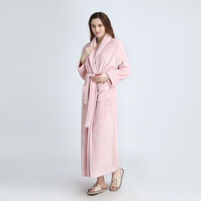 

Winter Couple Coral Fleece Bathrobes WomenMen Warm Long Sexy Kimono Bath Robe Plus Size Dressing Gown Bridesmaid Robes Female