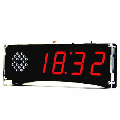 

51 Single-chip Microcomputer Light-control LED Digital Display Electronic Clock Making Kit DIY Manufacturing Accessories Parts wit