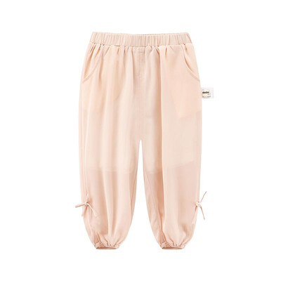 

DOU DOU YI CHU childrens clothing new female baby chiffon thin section mosquito pants casual carrot pants summer 9191