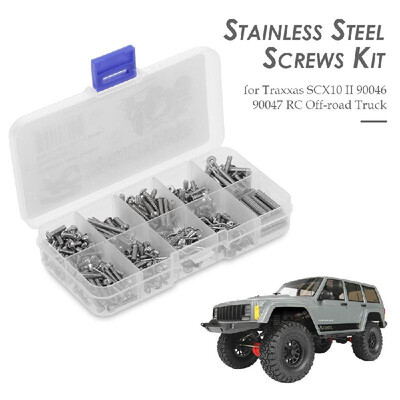 

RC Screws Stainless Steel Screws Kit for Traxxas SCX10 II 90046 90047 RC Car Off-road Truck