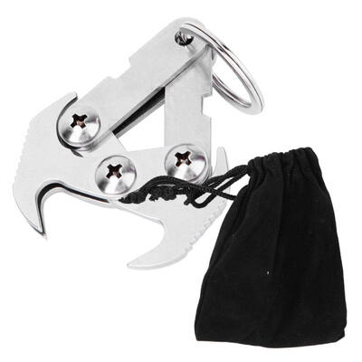 

Greensen Outdoor Multi-Functional Stainless Steel Folding Grappling Hook Rock Climbing Claw Rescue Tool