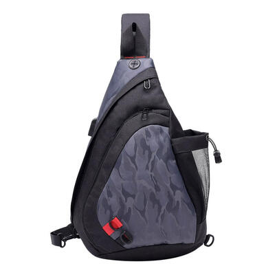 

USB Charging Crossbody Chest Bags Men Waist Packs Travel Shoulder Phone Bag